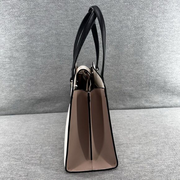 KATE SPADE NEW YORK - Perry Colorblock Warm Beige Saffiano Leather Satchel - Picture 5 of 16